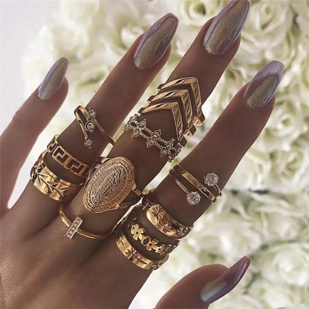8 to 12 Piece Ring Set