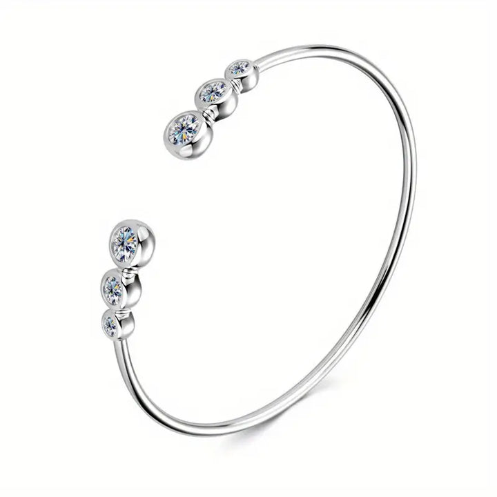 Brilliant Moissanite Gold Bracelet