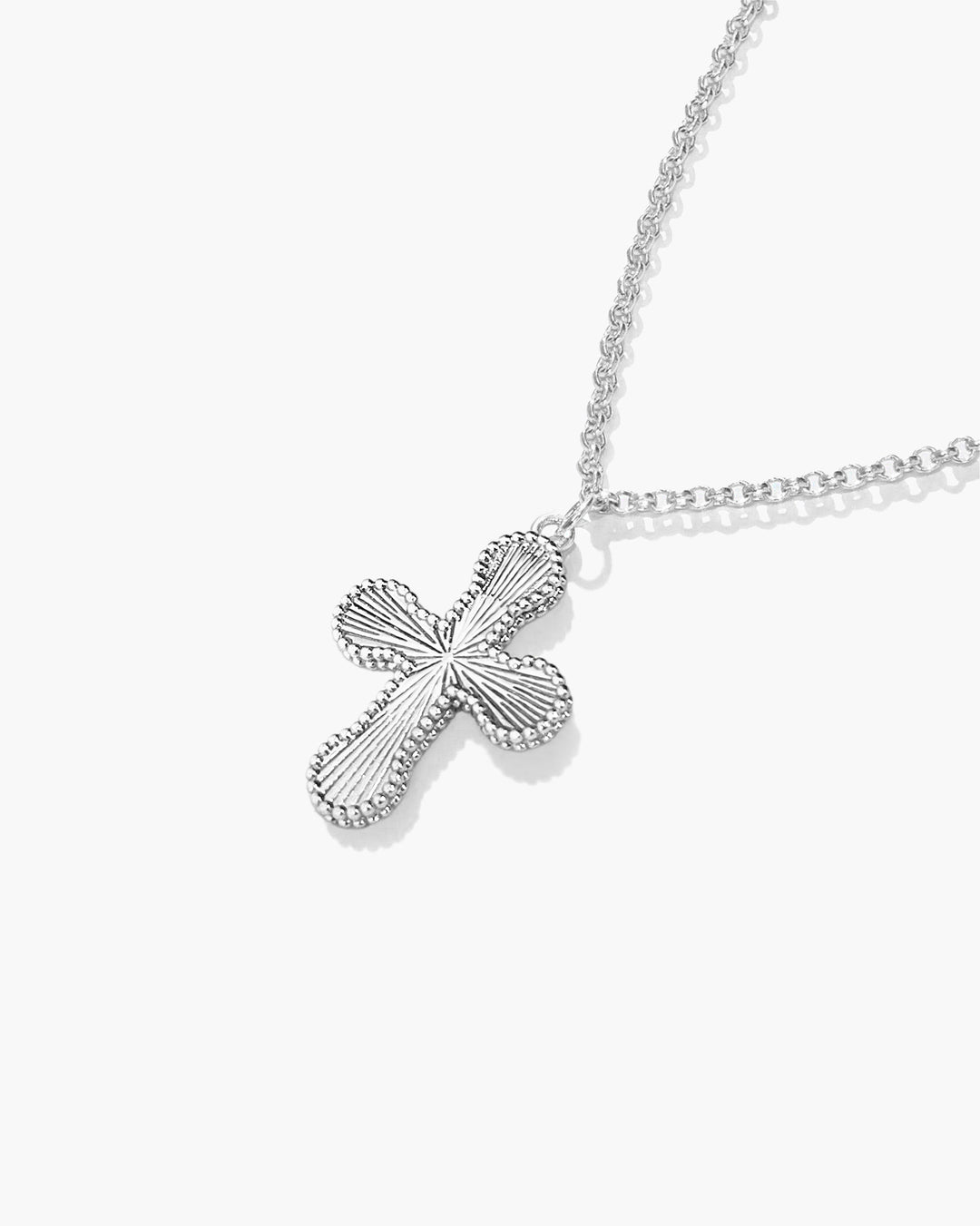 Minimalist Mini Cross Silver Necklace