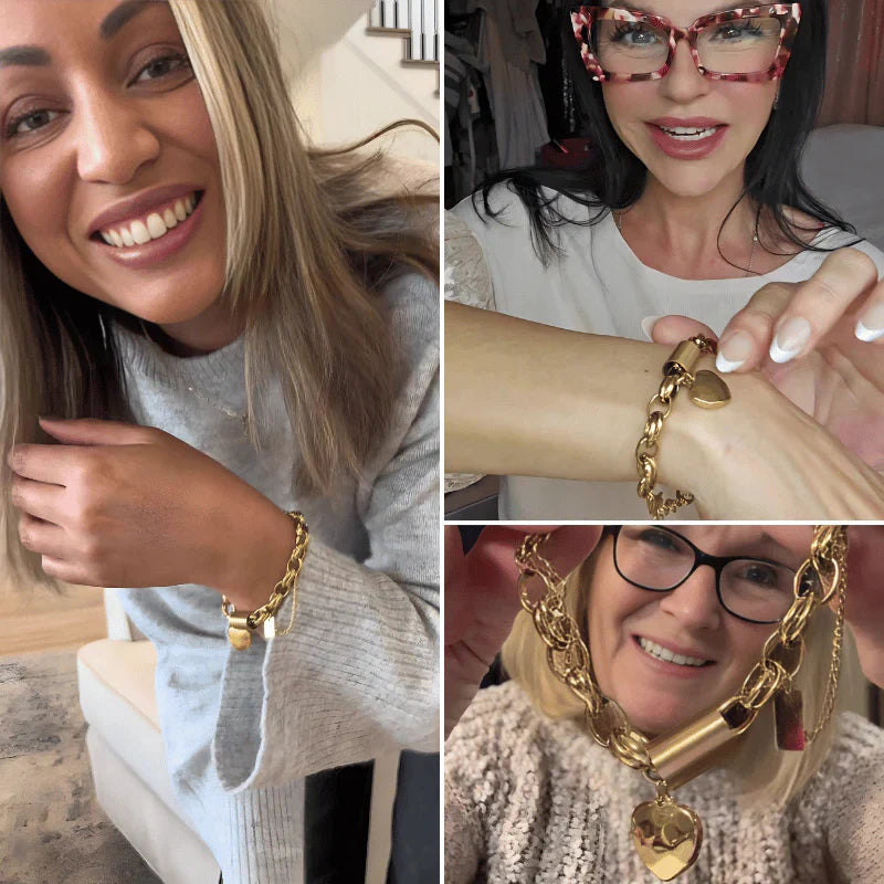 Reinforced Chunky Gold Bracelet