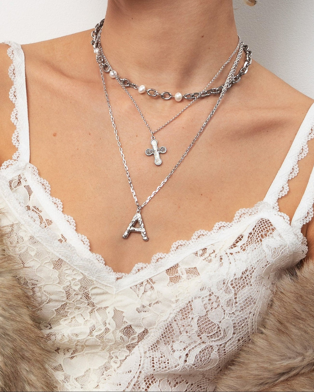 Minimalist Mini Cross Silver Necklace