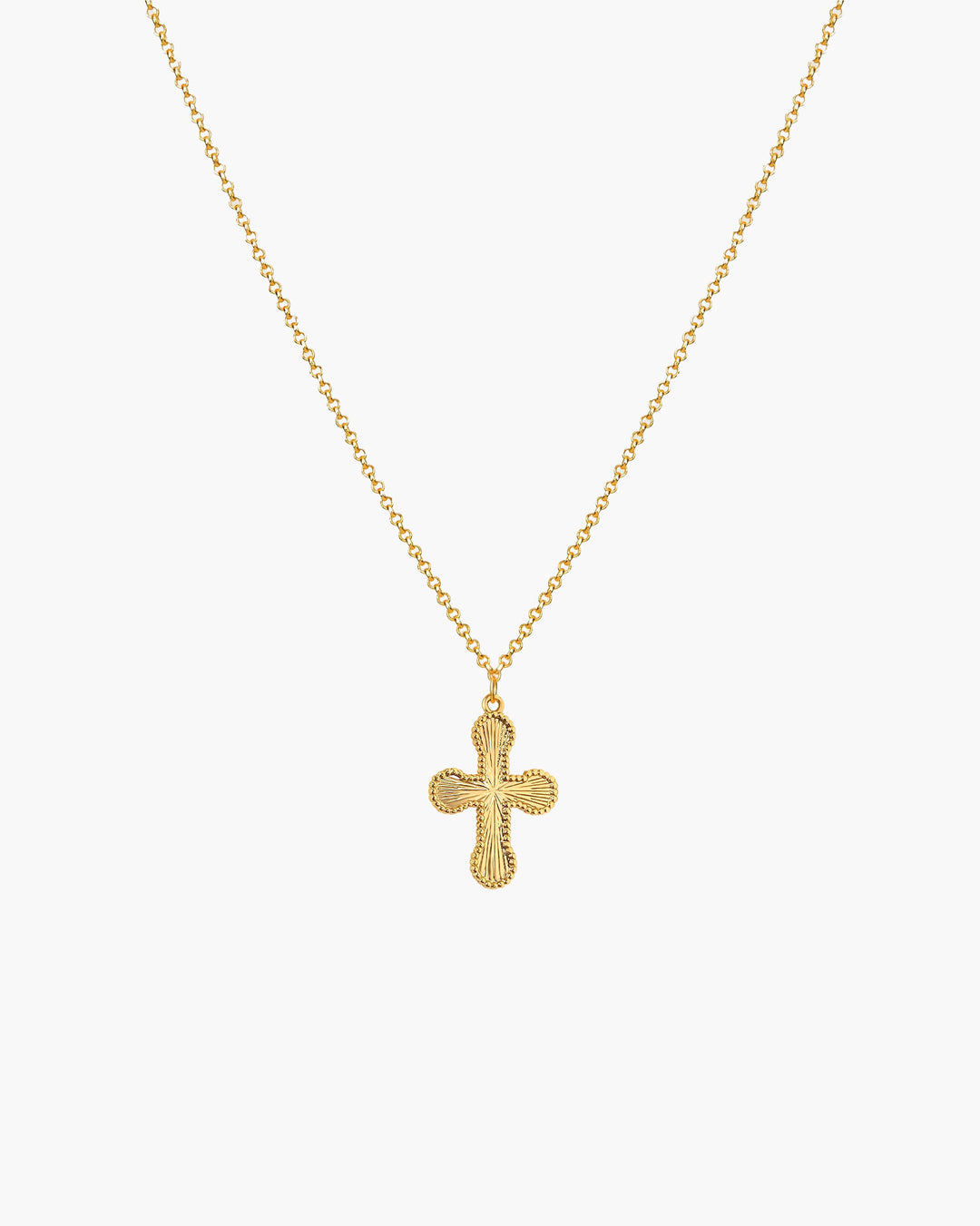 Minimalist Mini Cross Silver Necklace