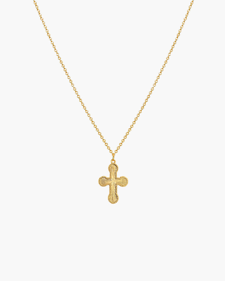 Minimalist Mini Cross Silver Necklace