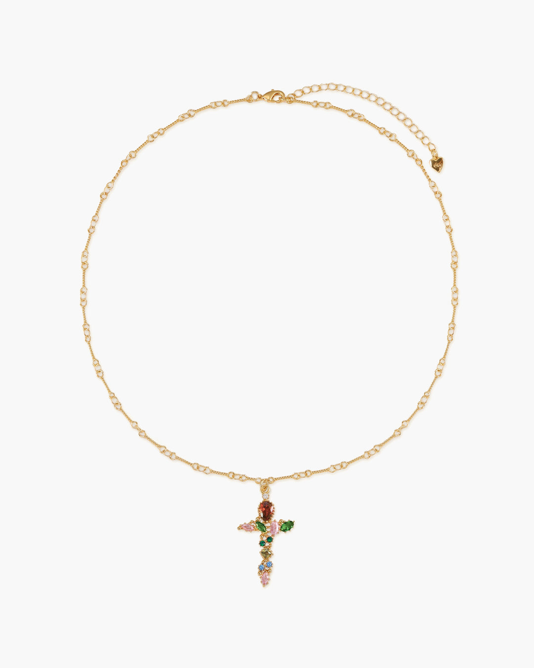 Layered Gold Splendor Cross Necklace