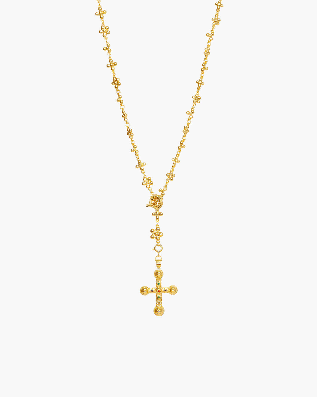 Daisy Molecular Silver Chain Necklace