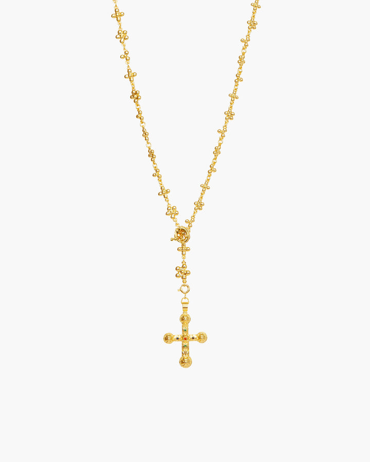 Daisy Molecular Silver Chain Necklace