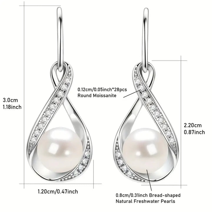 Golden Pearl Elegance Earrings