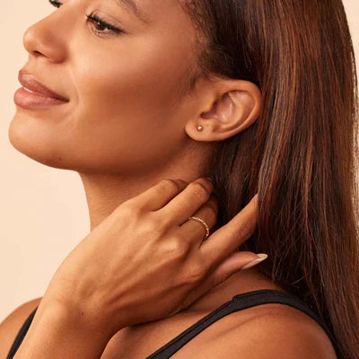 Classic Gold Sphere Earrings 18K