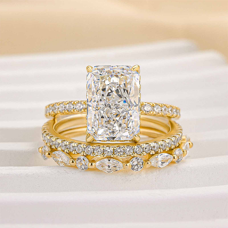 Jaily Gold Wedding Ring Set