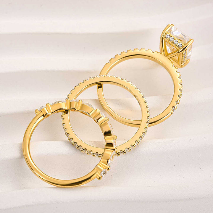 Jaily Gold Wedding Ring Set