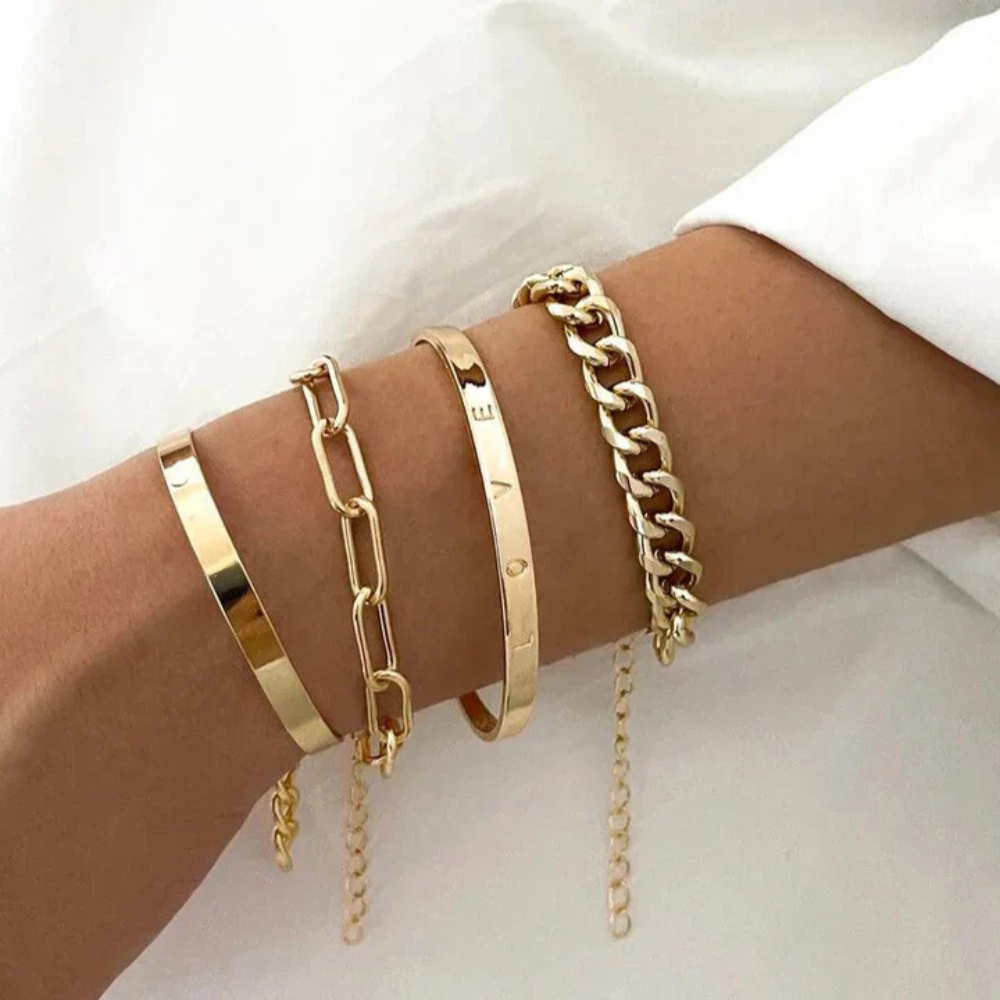 Elan Mercer Gold Bracelet Collection