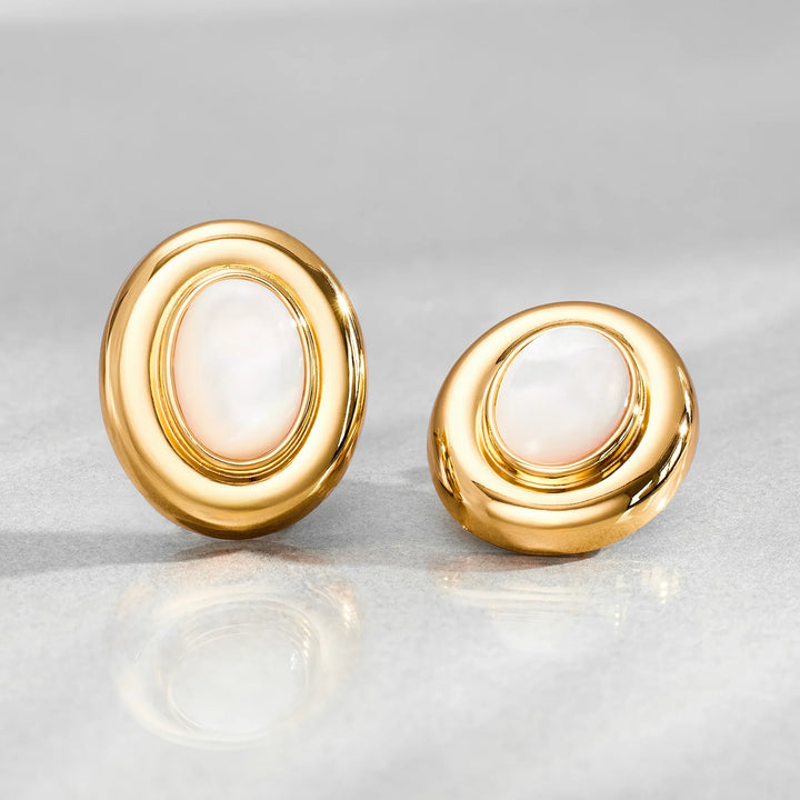 Giselle Pearl Gold Earrings 18K