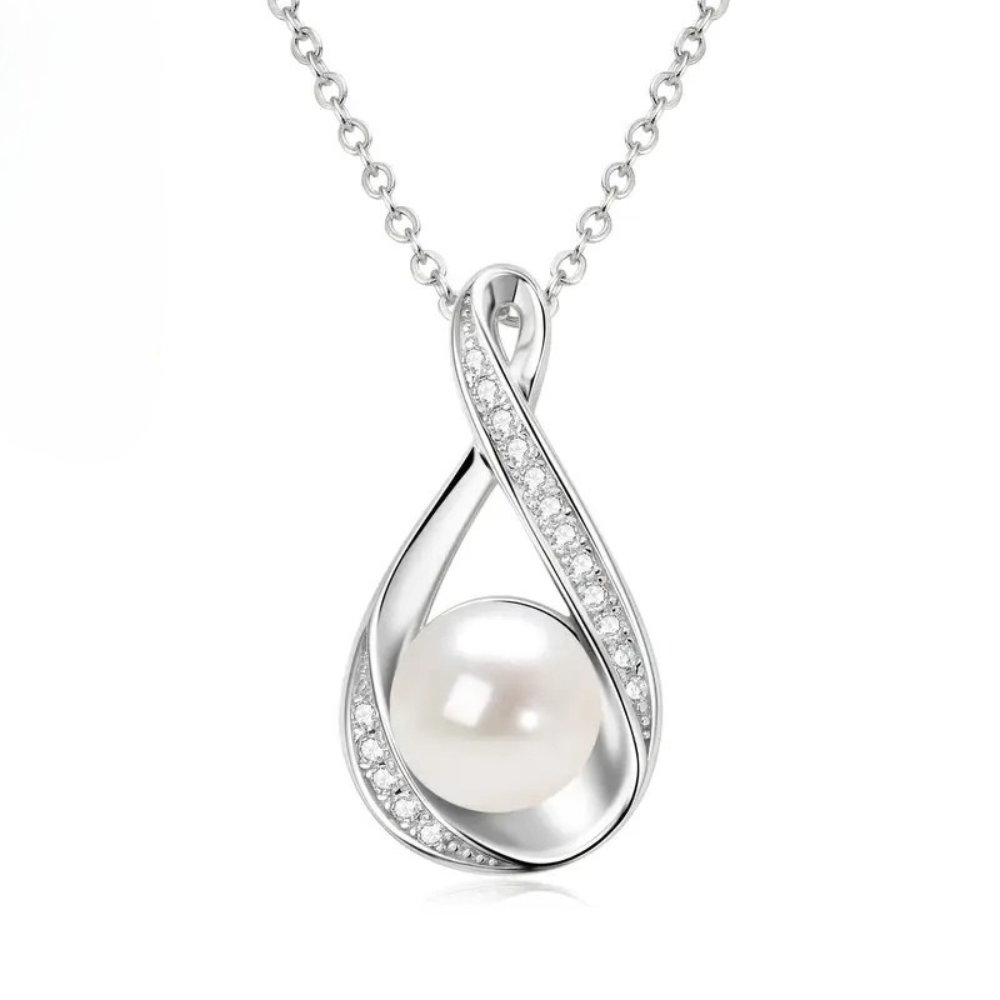 Golden Pearl Eternity Pendant