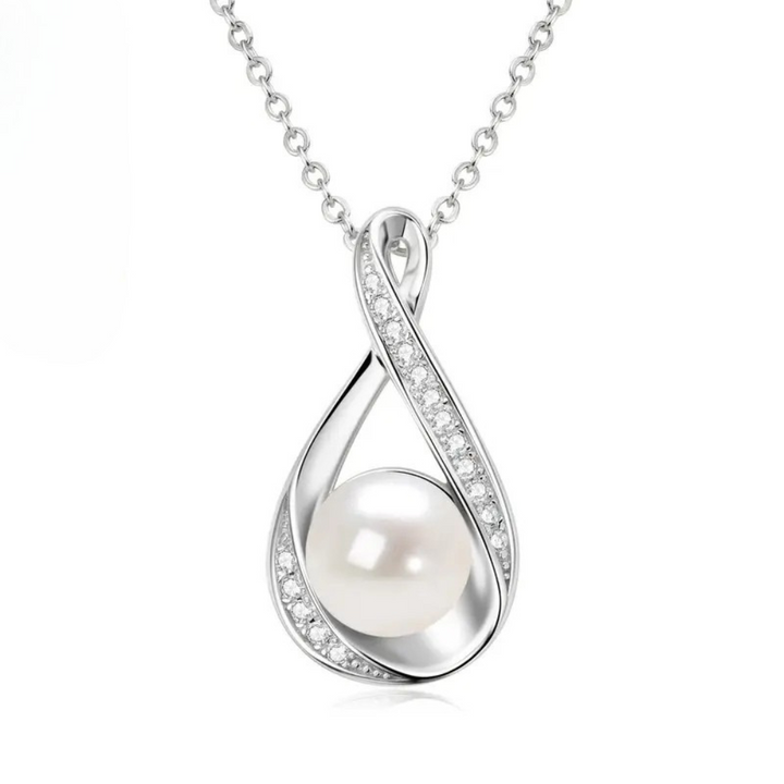 Golden Pearl Eternity Pendant