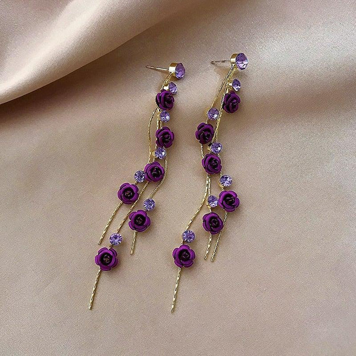 Cascade Rose Earrings