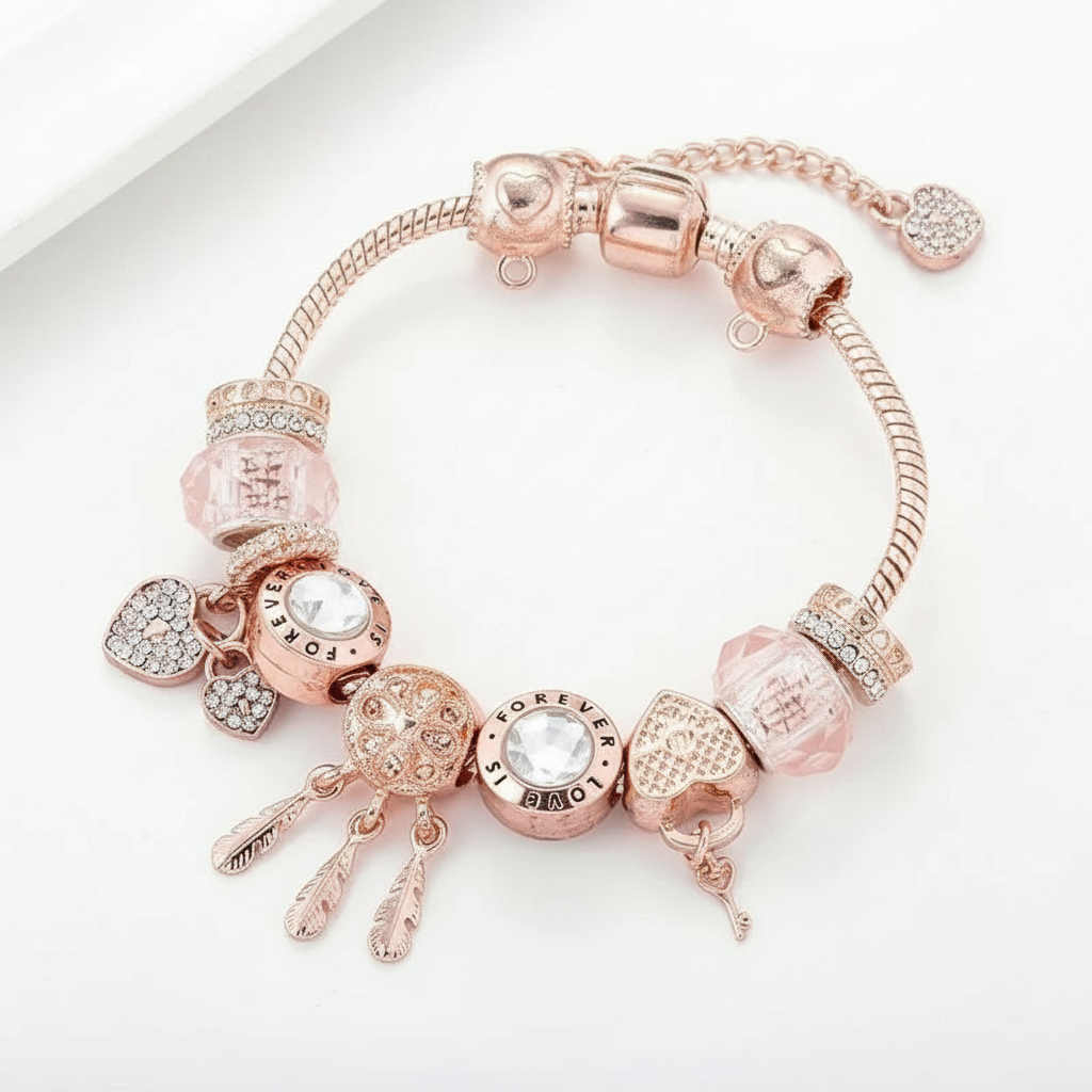 Sterling Silver Dreamcatcher Charm Bracelet