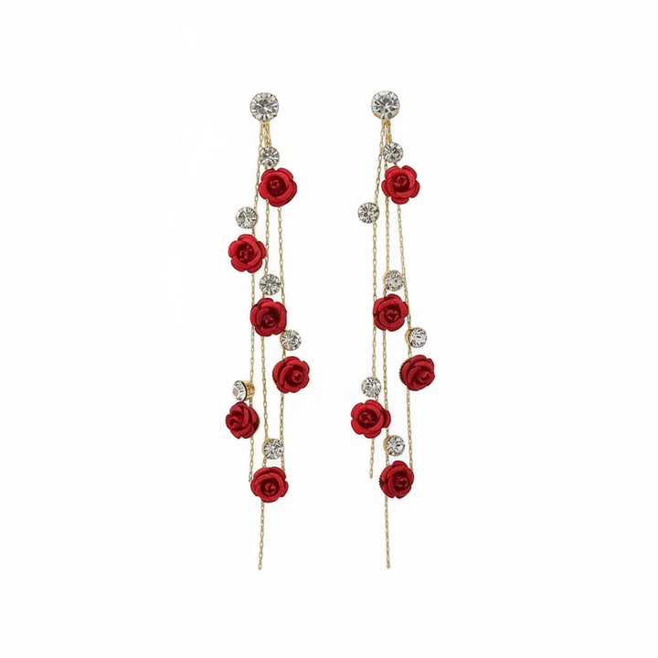 Cascade Rose Earrings