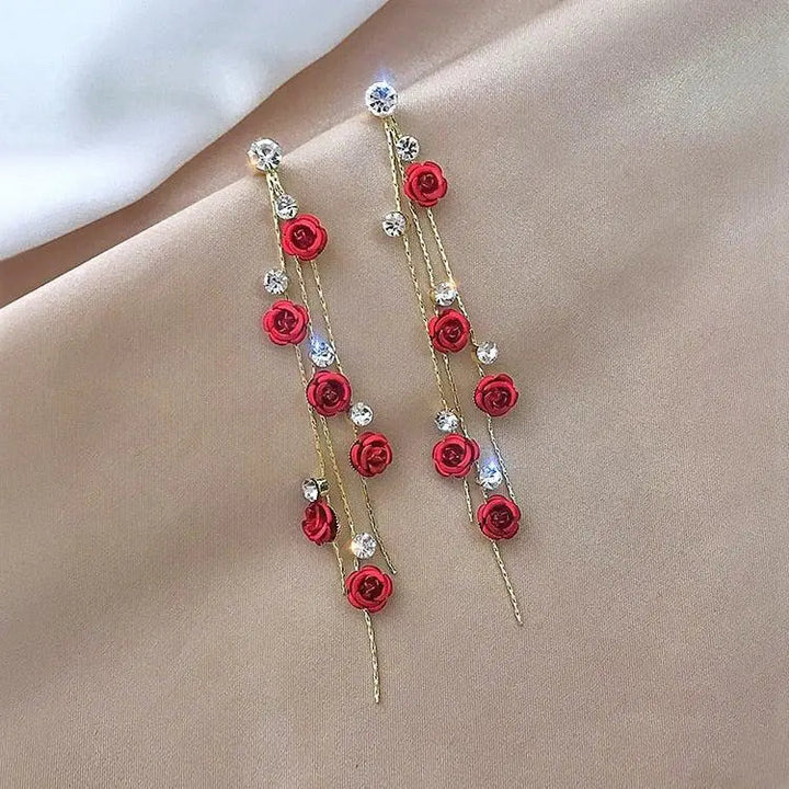 Cascade Rose Earrings