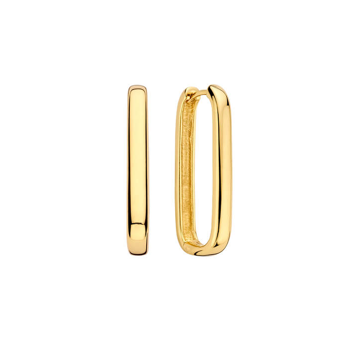 Large Modern Gold Hoop Earrings