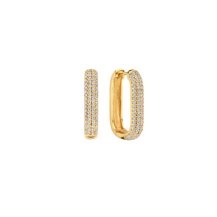 Iconic Pavé Gold Earrings