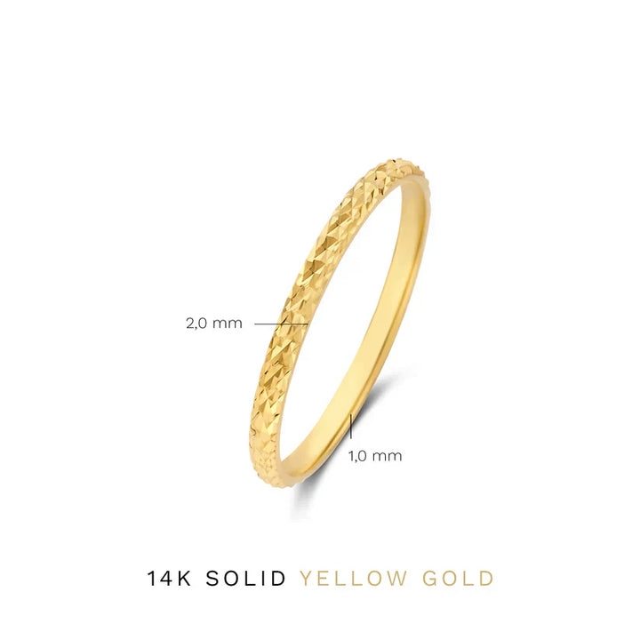 Ameline Trellis Gold Ring 18K
