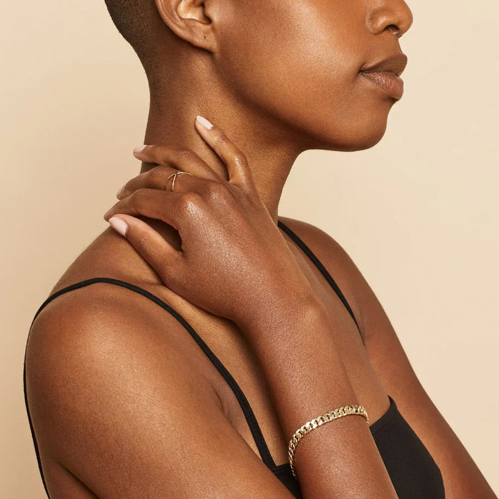 Cuban Style Gold Bracelet