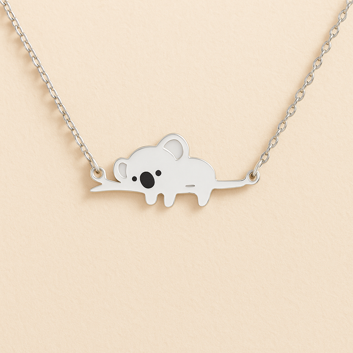 Sterling Silver Koala Necklace