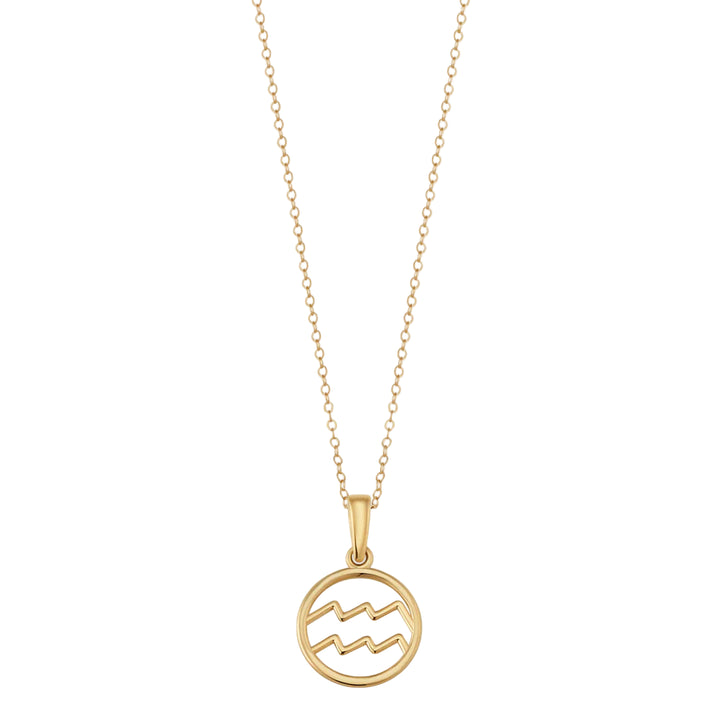 Zodiac Symbol Gold Necklace 18K