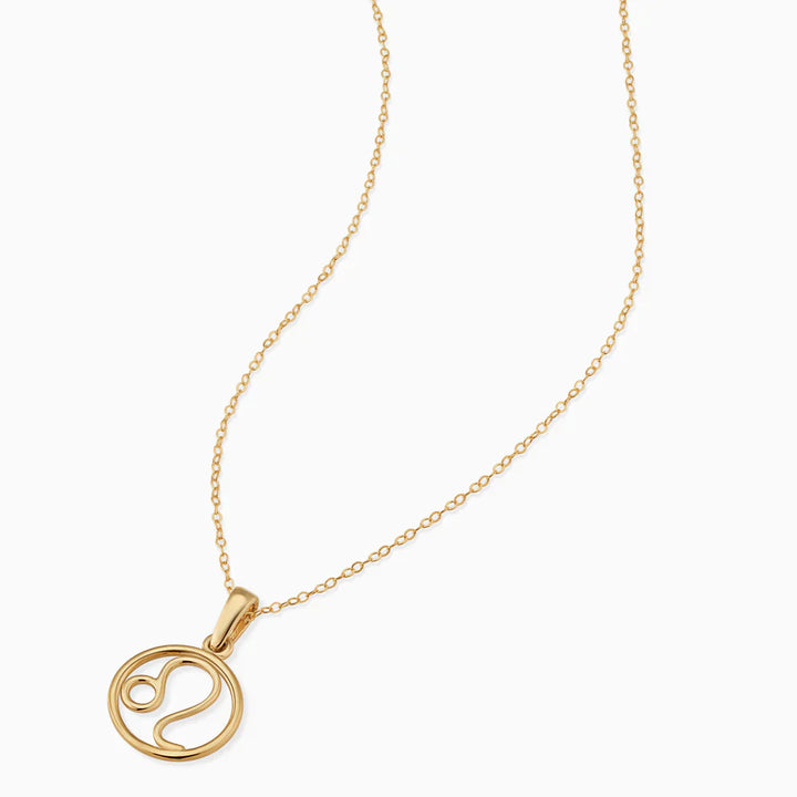 Zodiac Symbol Gold Necklace 18K
