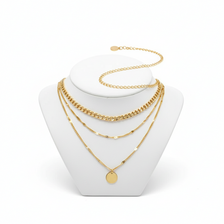 Two-Tone Gold and Silver Plated Necklace