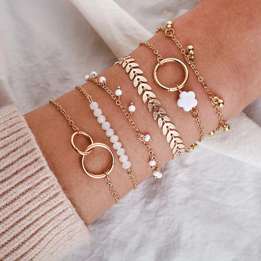 Boho Gold Bracelet Set