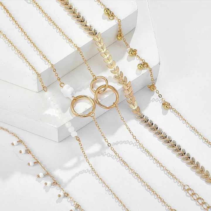 Boho Gold Bracelet Set