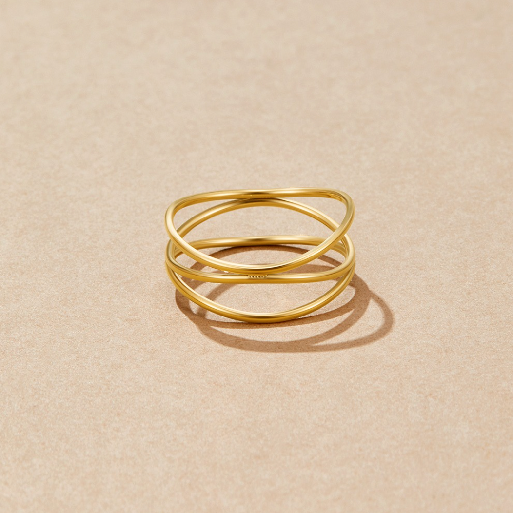 Infinity Loop Gold Ring