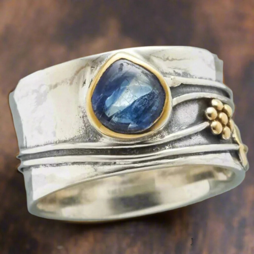 Bree Bohemian Meditation Ring with Natural Gemstones