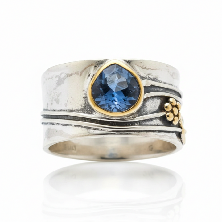 Bree Bohemian Meditation Ring with Natural Gemstones