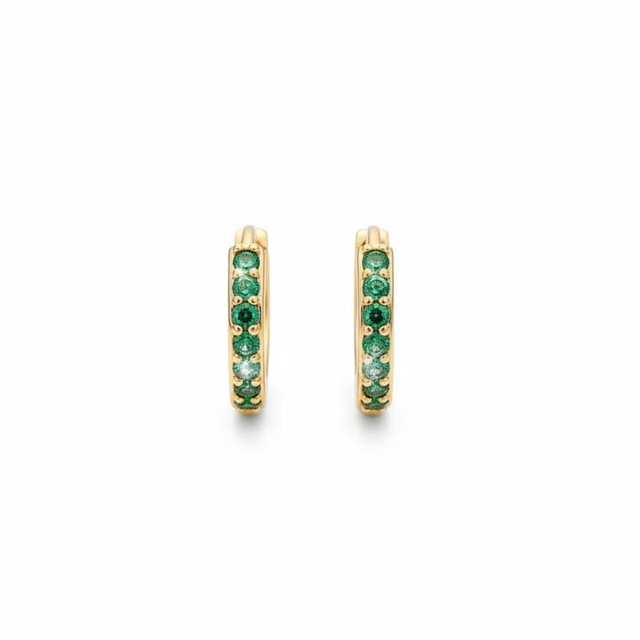 Gold Earrings with Coastal Design