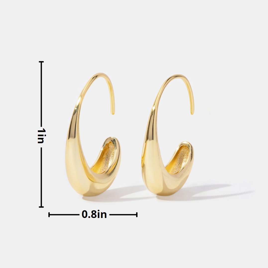 Cina Gold Drop Earrings