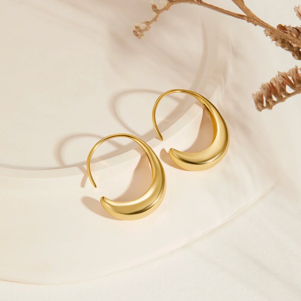 Cina Gold Drop Earrings
