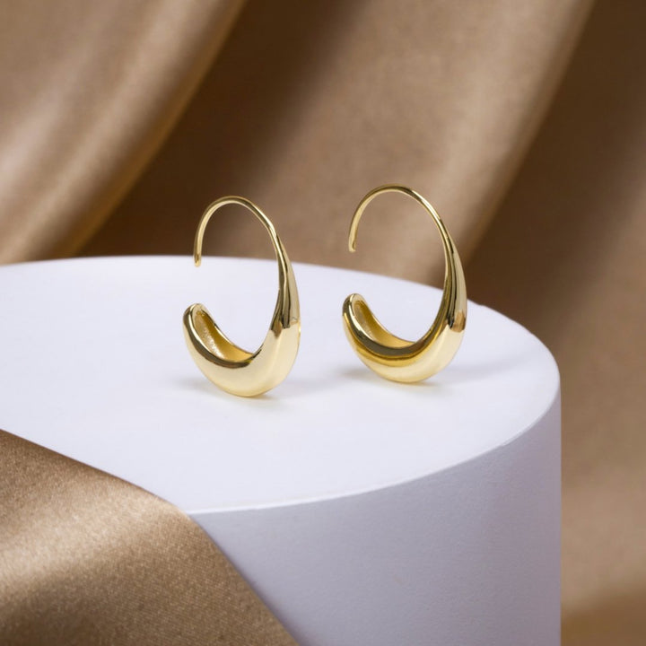Cina Gold Drop Earrings