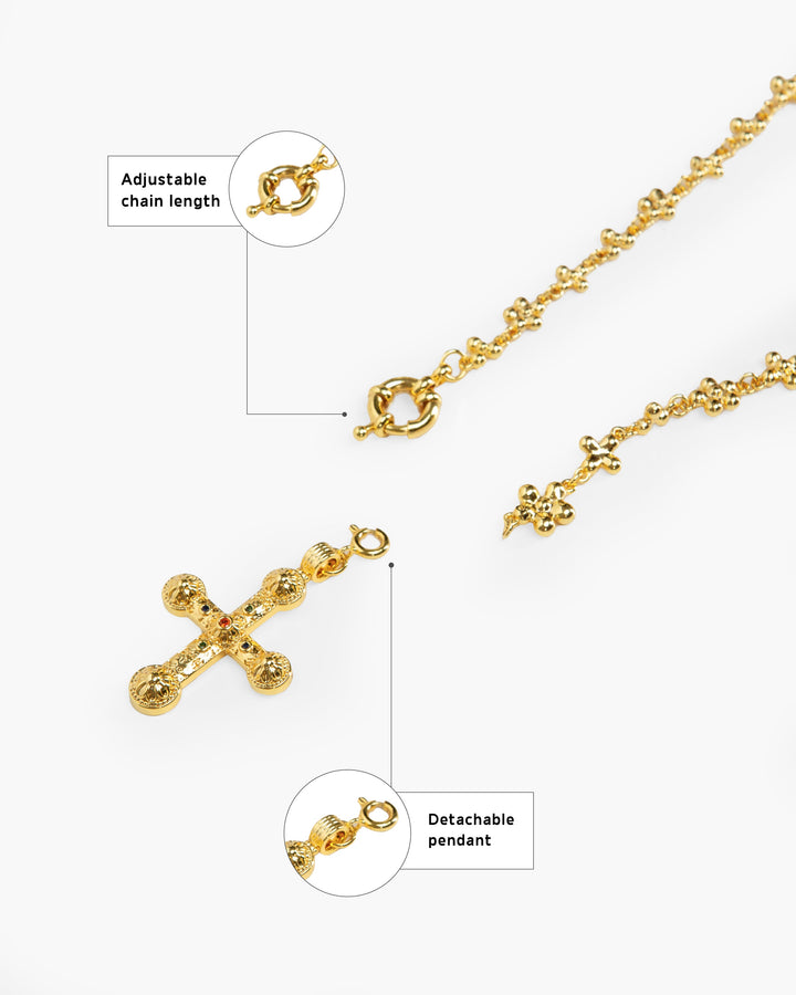 Daisy Molecule Chain Necklace