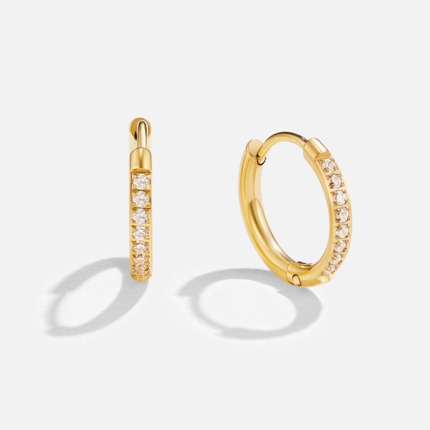 Eternal Gold Hoop Earrings with Shine