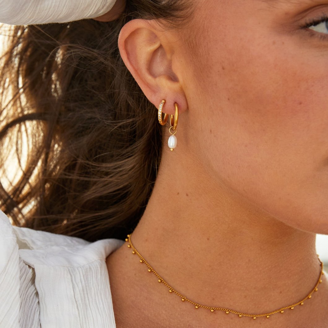 Eternal Gold Hoop Earrings with Shine