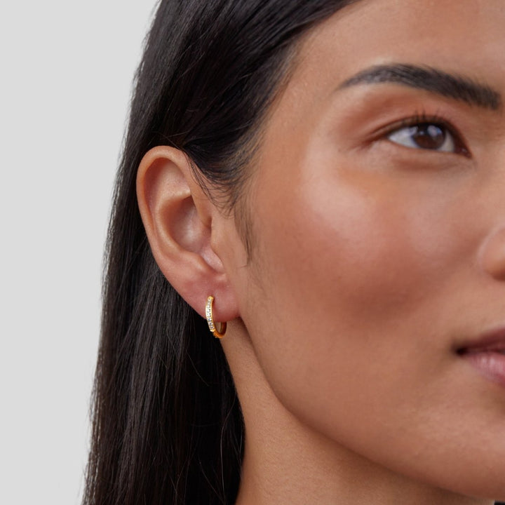 Eternal Gold Hoop Earrings with Shine