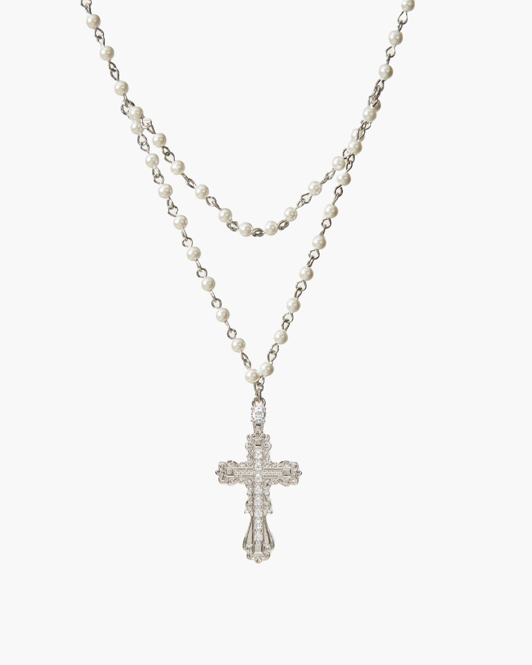 Everette Cross Necklace in Gold