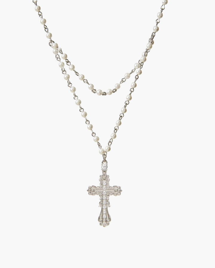Everette Cross Necklace in Gold
