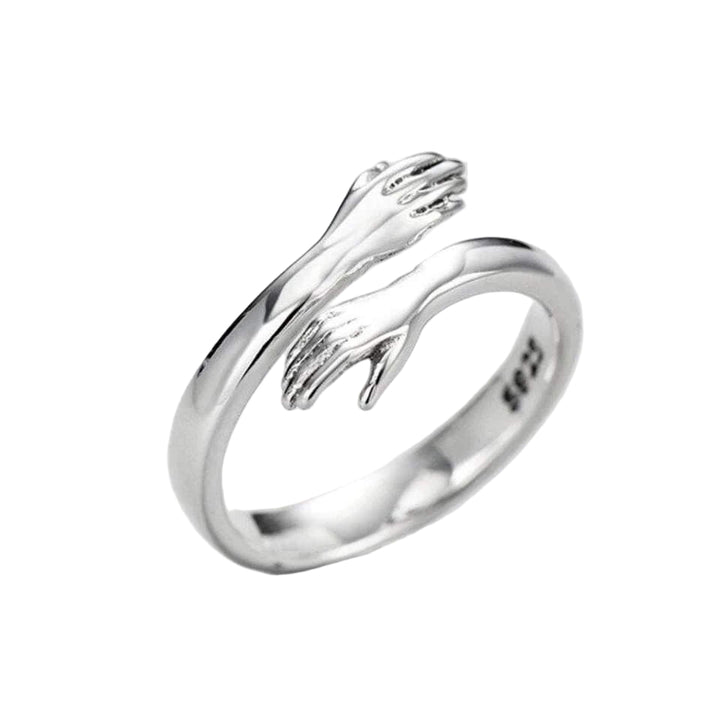 Adjustable Cuddle Silver Ring