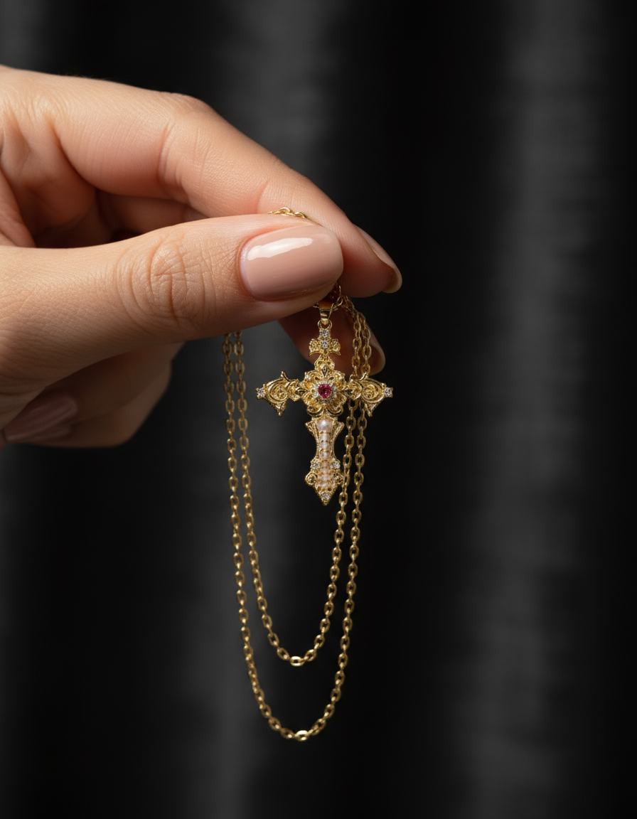 Aphrodite’s Song Gold Necklace