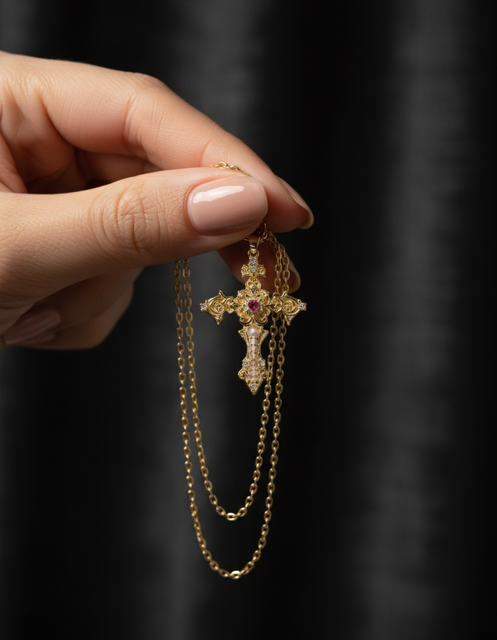 Aphrodite’s Song Gold Necklace