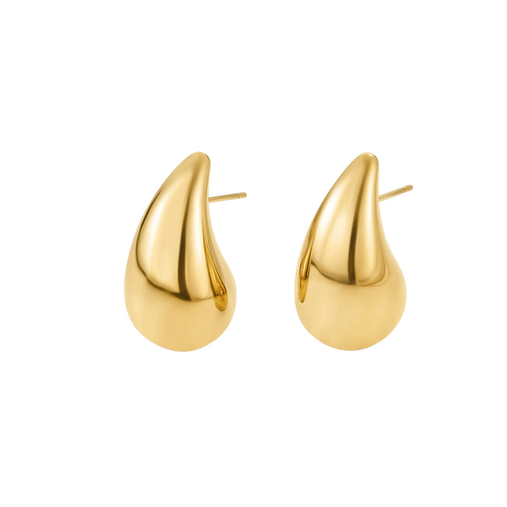 Ame Tear Drop Gold Earrings