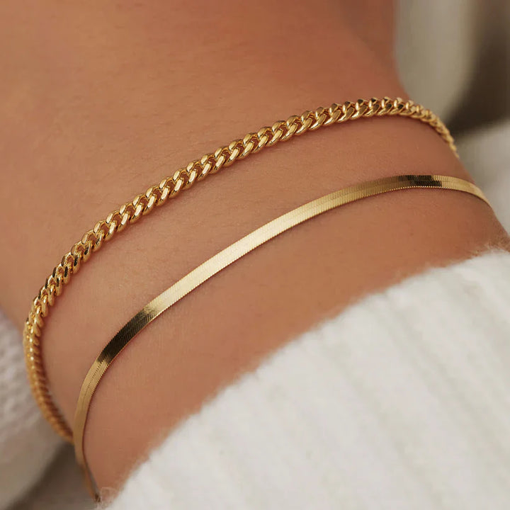 18K Gold Solar Serpent Bracelet